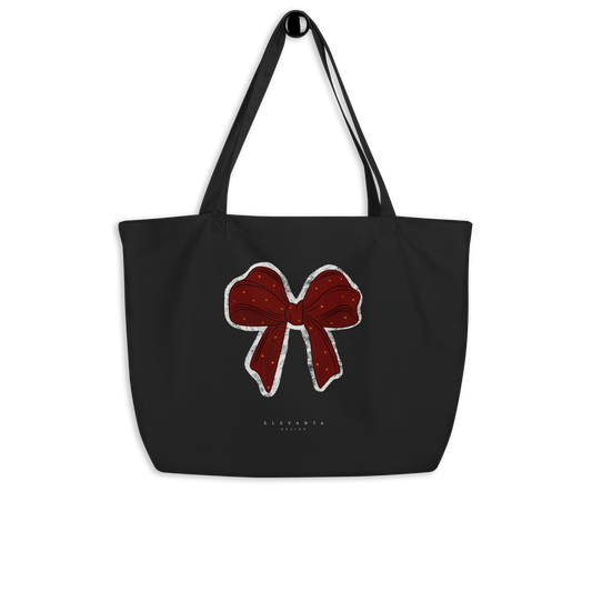 Grand tote bag noeud rouge