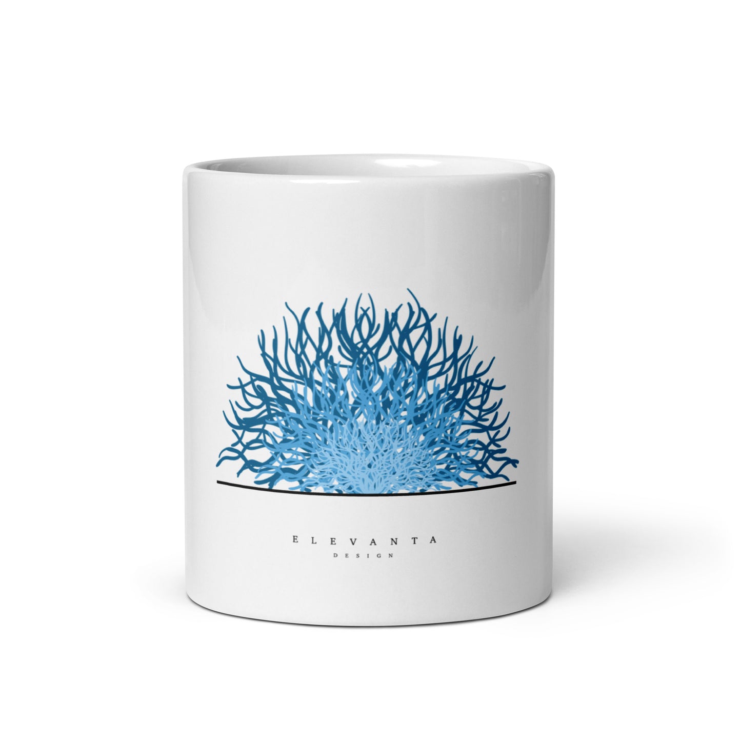 Mug Blanc Brillant Motif mer