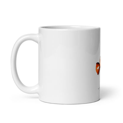 Mug Blanc Brillant Bonbon orange