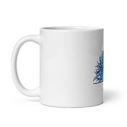 Mug Blanc Brillant Motif mer