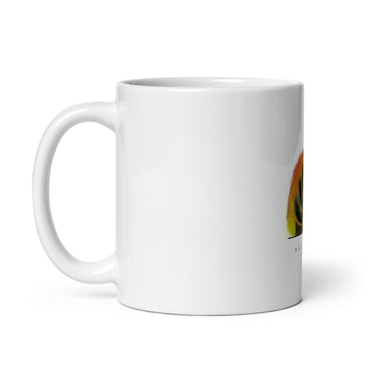 Mug Blanc Brillant feuille