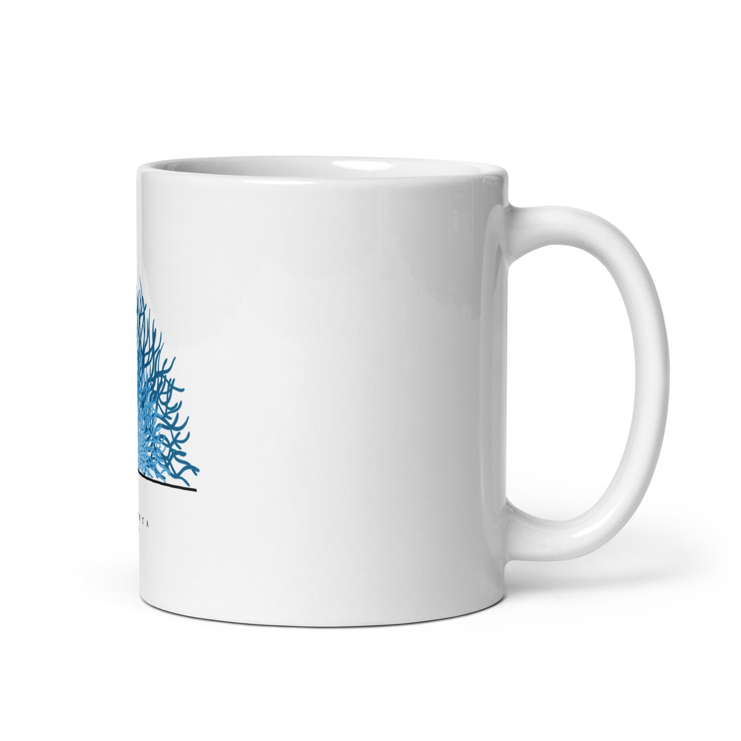 Mug Blanc Brillant Motif mer