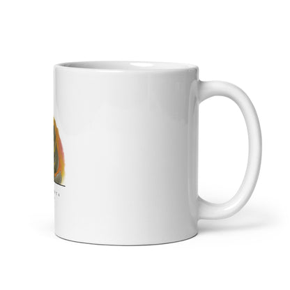 Mug Blanc Brillant feuille